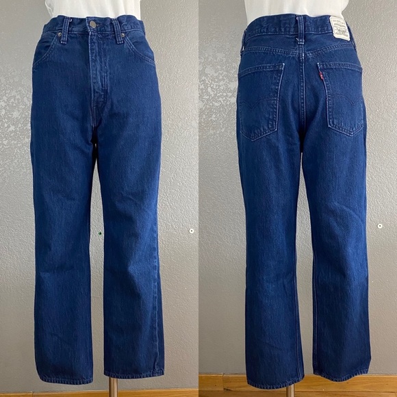 Levi’s Big E Wellthread 70’s High Straight Organic Denim Jeans - Picture 10 of 14